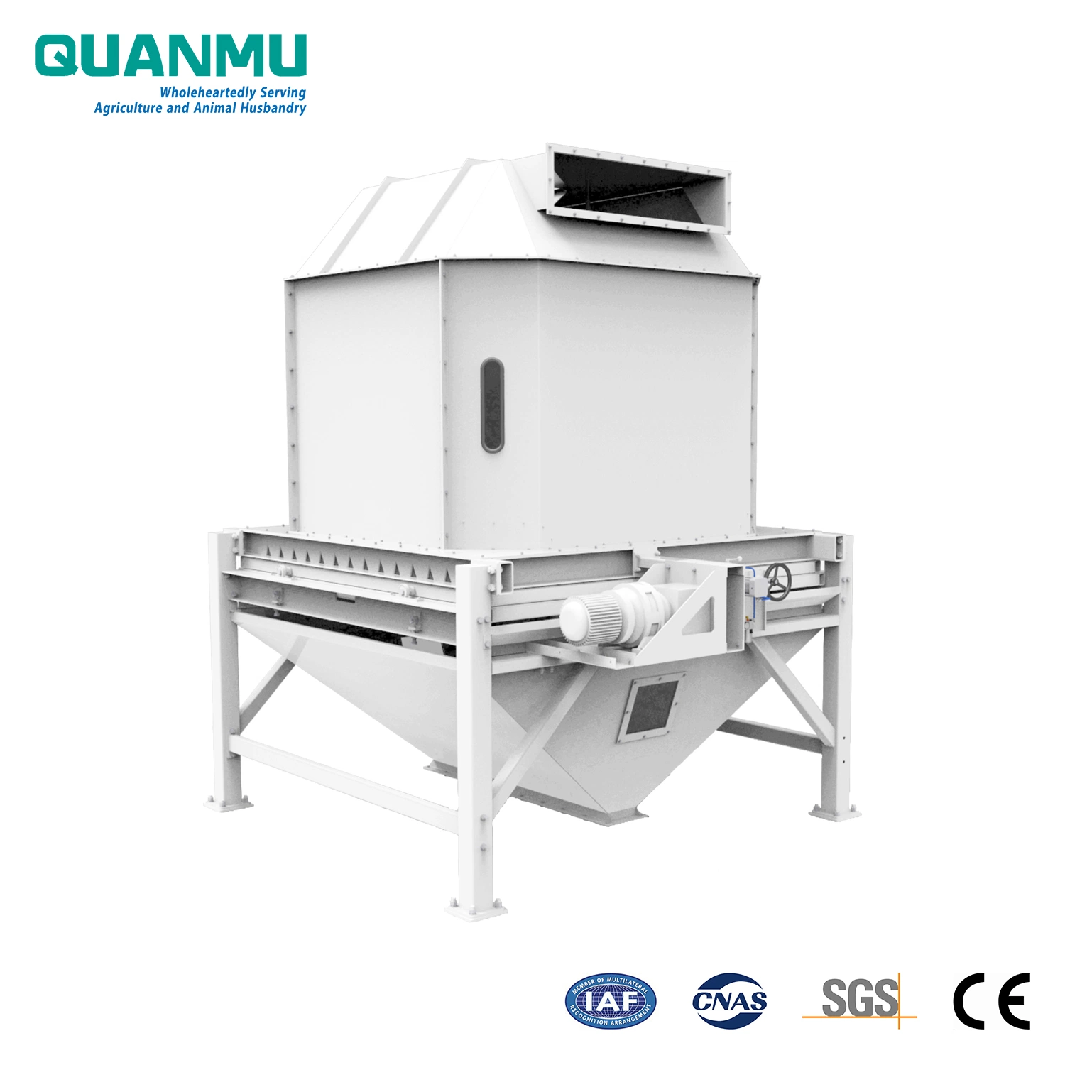 Cattle and Ruminant Animal Feed Pellet Vertical Counterflow Cooler with CE Certification