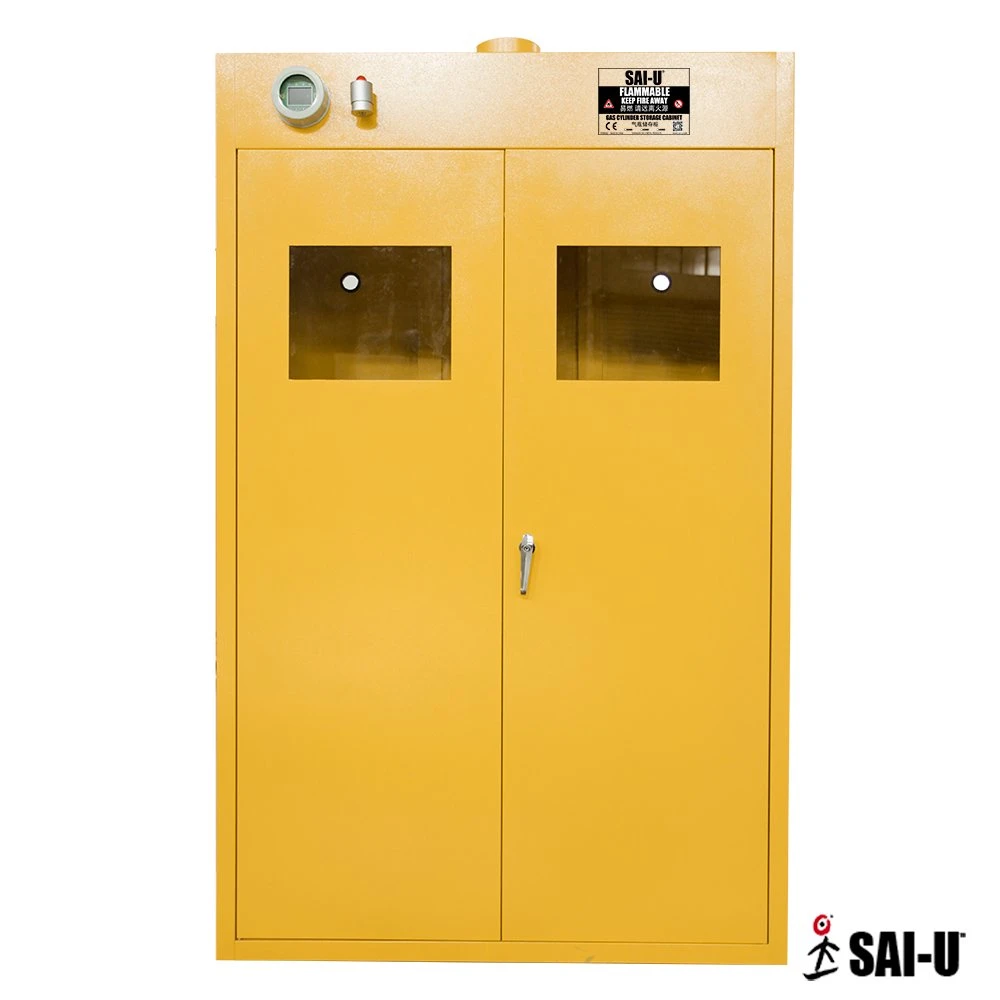 Sai-U Gas Bottle Cylinder Storage Cabinet with Safety Alarm Device