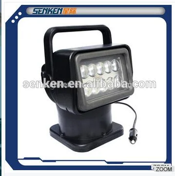 Senken DC12V 24V IP65 Rotating and Remote Control LED Search Light