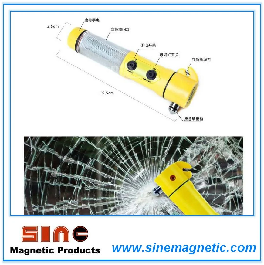 LED Linterna LED martillo de emergencia con imán en la parte inferior