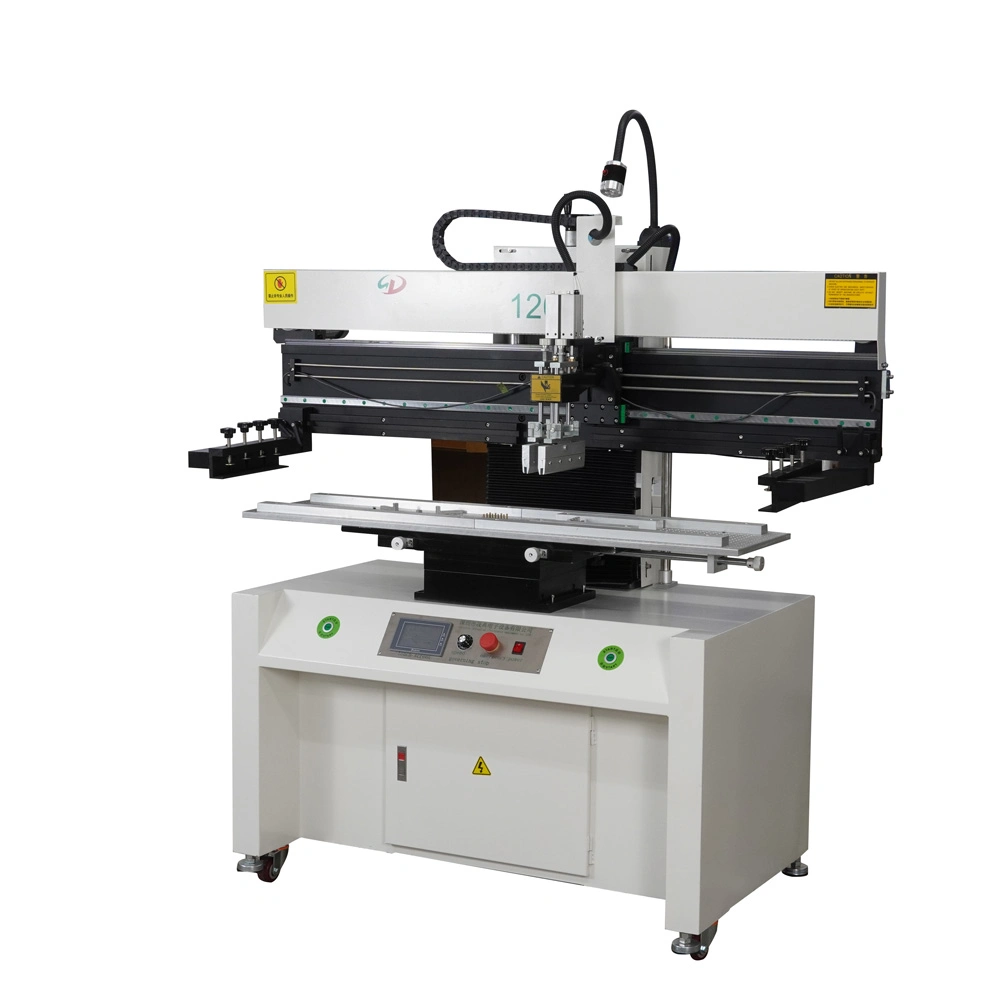 Alta calidad Semi-Automati directa de fábrica de montaje SMD 1200 Screen Printing Machine/soldadura en pasta máquina de impresión