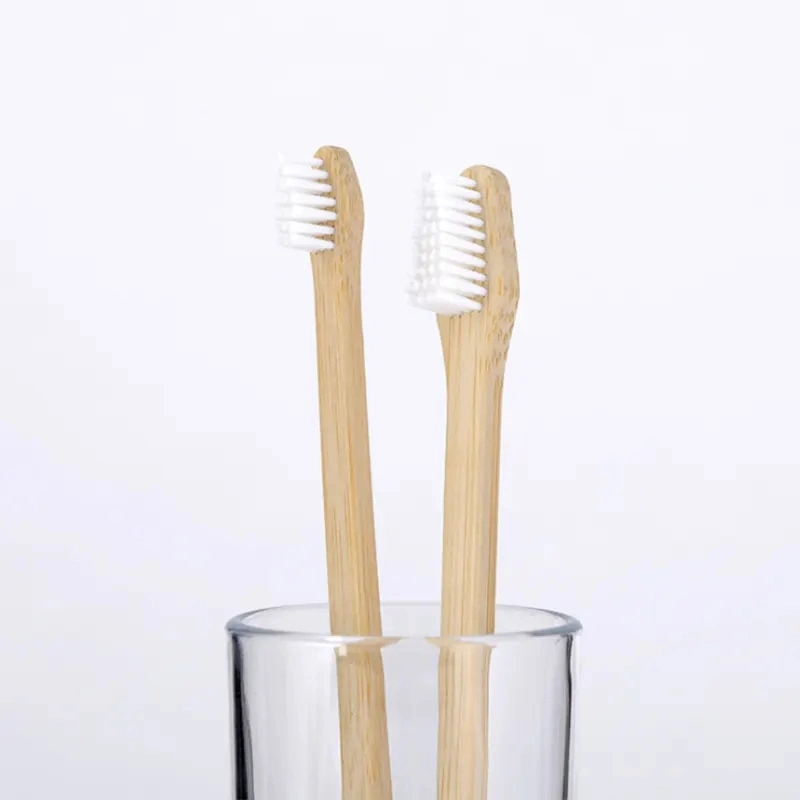 Small Dog & Cat Disposable Bamboo and Wood Toothbrush 360 Degree Deep Clean Oral Hygiene Pet Toothbrush