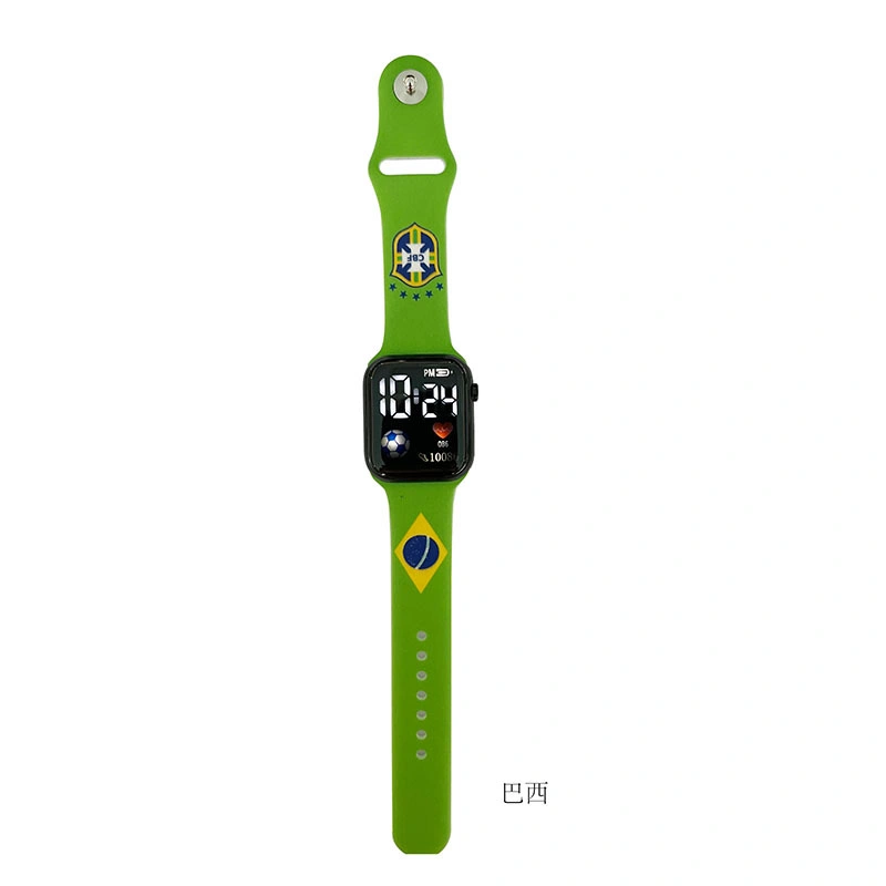 World Cup Silicone LED Watch Flag Team Watch