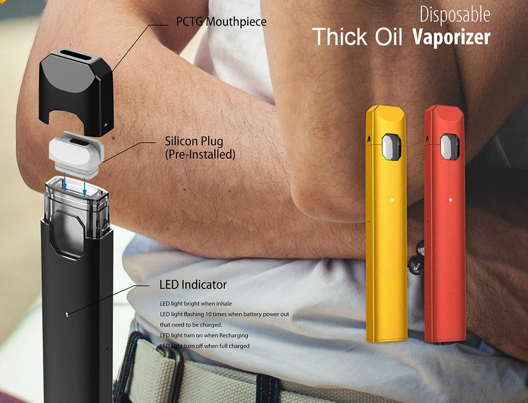 تصميم مسطح استخراج الزيت السميك قلم Vape الصغير قابل للاستخدام مرة أخرى 0.5مل 1.0مل زيت القرد E السجائر النوع ج تصنيع المعدات الأصلية بالجملة السعر