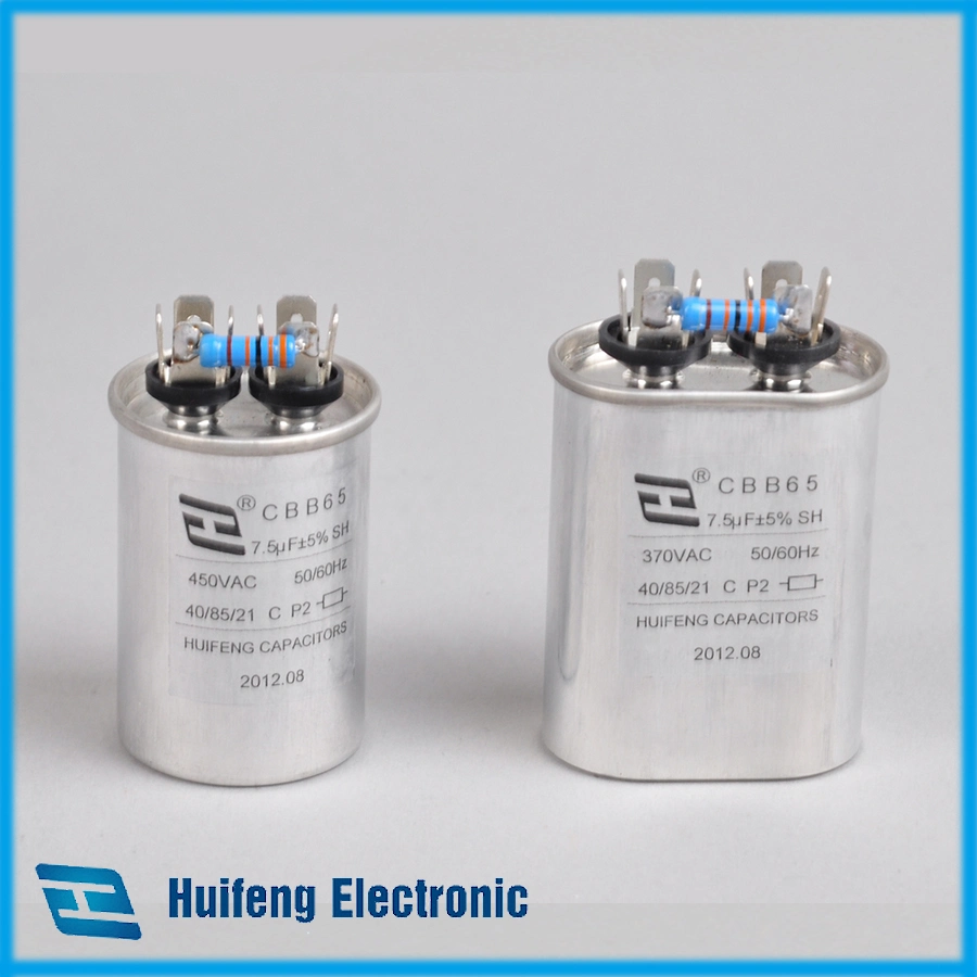 Cbb65 7.5UF 370V Air Conditioner Motor Run Capacitor with CE