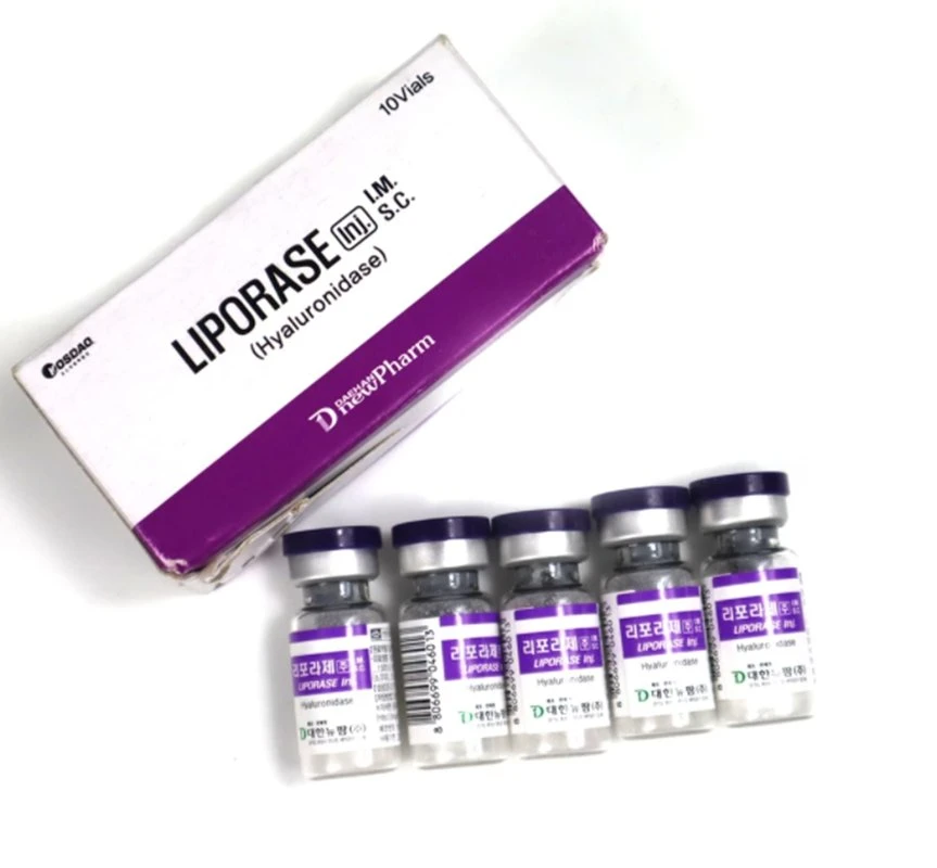 Liporase Dissolve acide hyaluronique l'hyaluronidase dissout le soutireuse Liporase hyaluronidase Liporase Injection retirer les remplisseurs Lysozyme dissoudre le remplissage