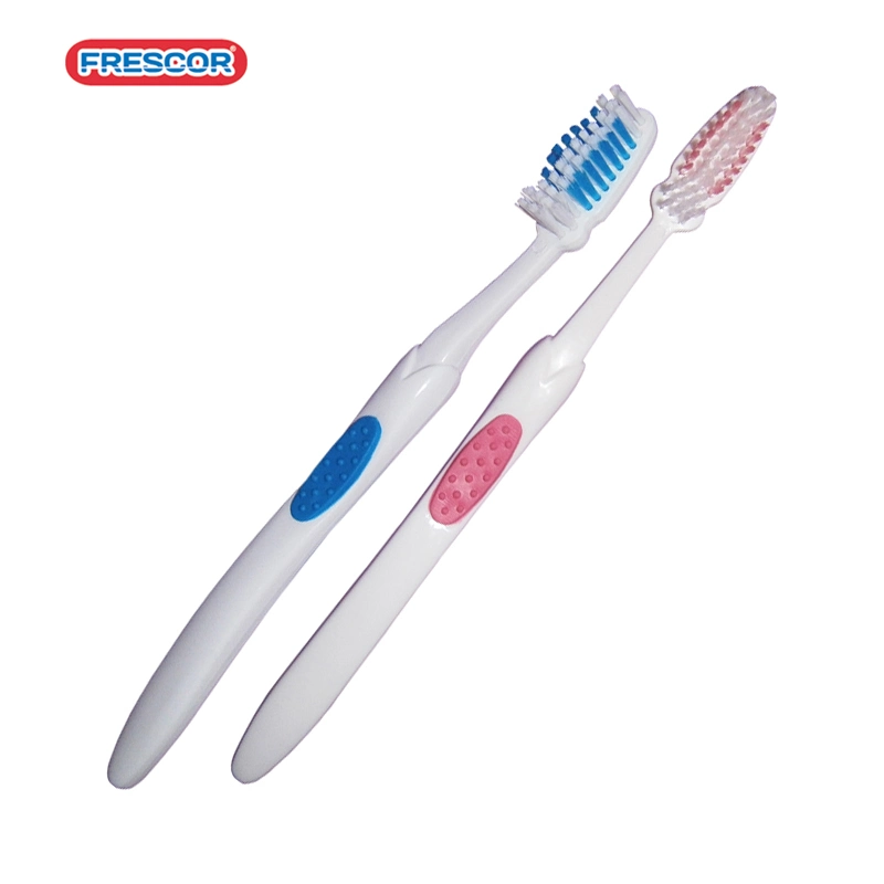 Custom Logo Oral Care PBT Bristles Material Plastic Adult Toothbrush