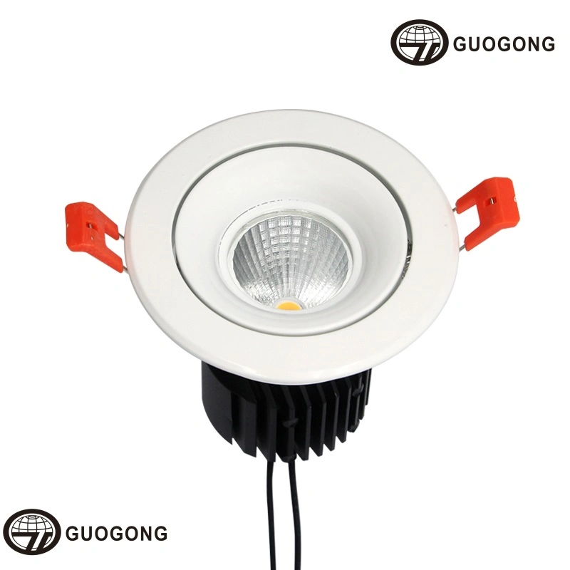 Commercial Project Engineering Hotel Office Villas Household High Power 3/5/7/9/10/12/15W Round Aluminum RGB COB Recessed LED Down Light Ceiling Spot Light