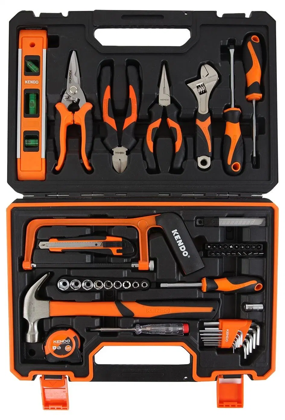 Kendo 64PCS Hot Sale Hand Tools Set DIY Household Hardware Repair Box Set Practical BMC Tools Set