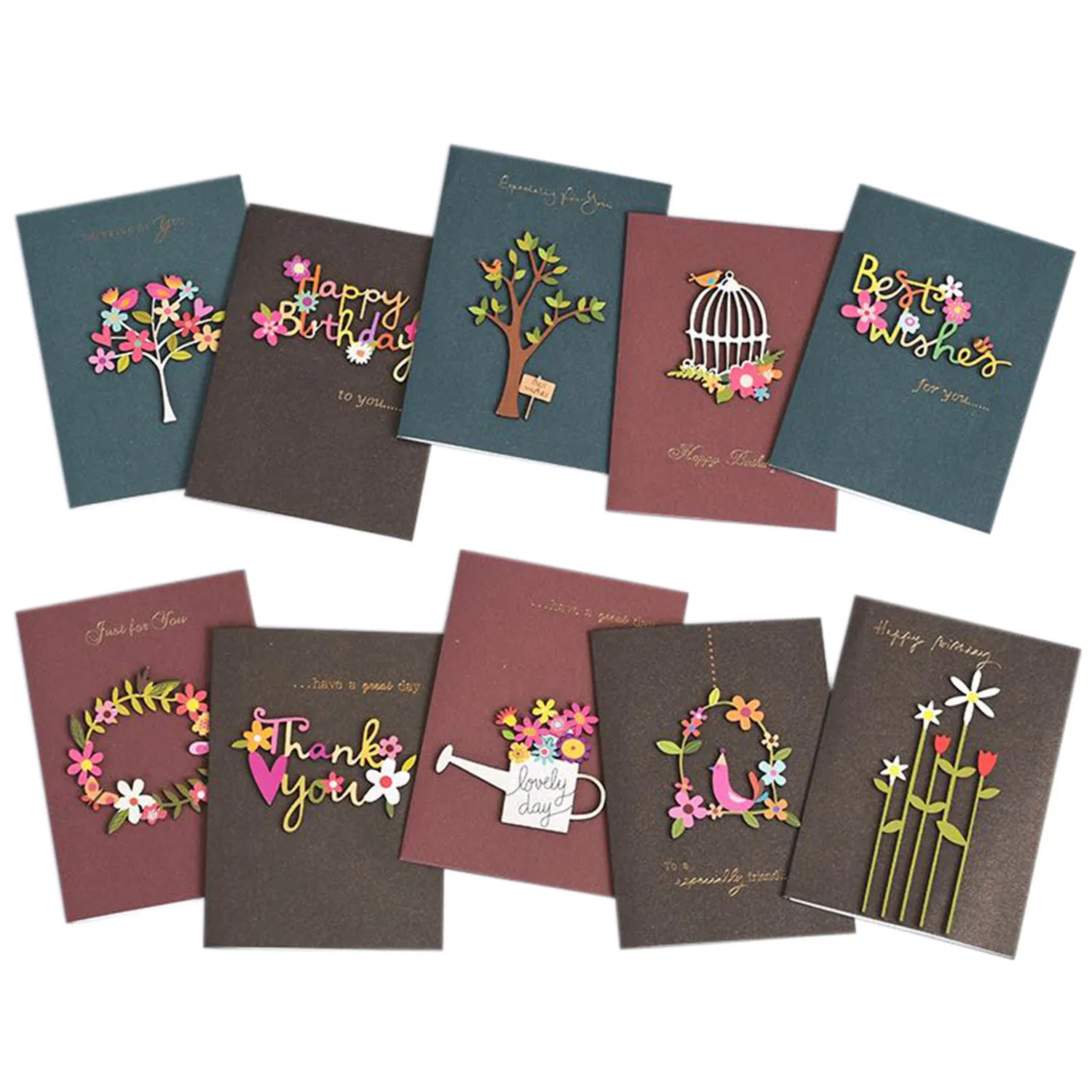 Wholesale/Supplier Custom Funny Fashion Thank You Cards Greetings Cards with Envelopes