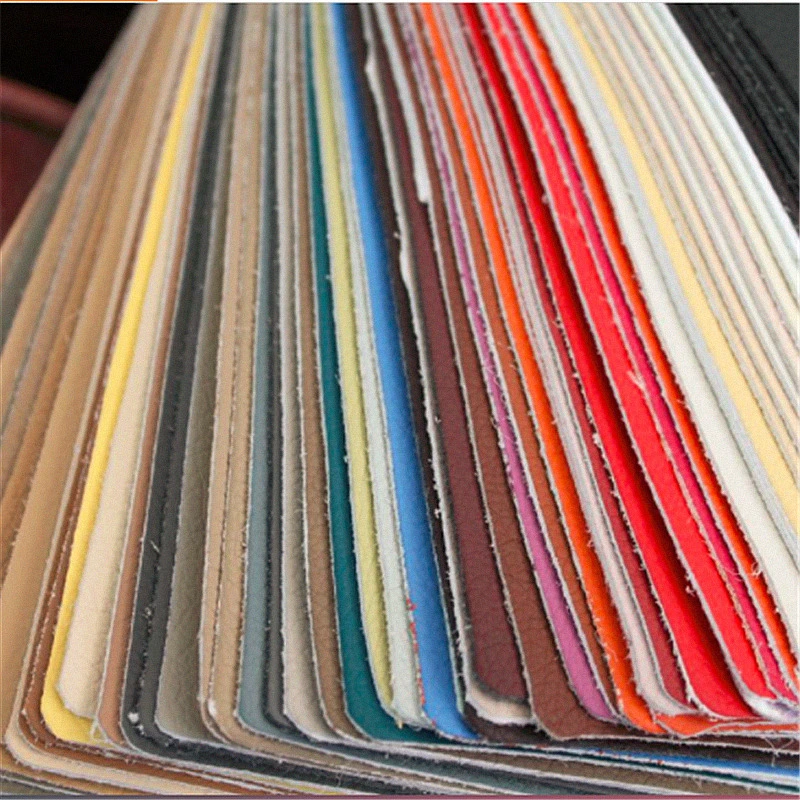 Printed Stock Lot Synthetic Artificial Fabric Cloth PU PVC Leather