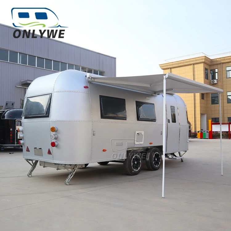 Onlywe aluminium haute qualité Camping Airstream camping remorque