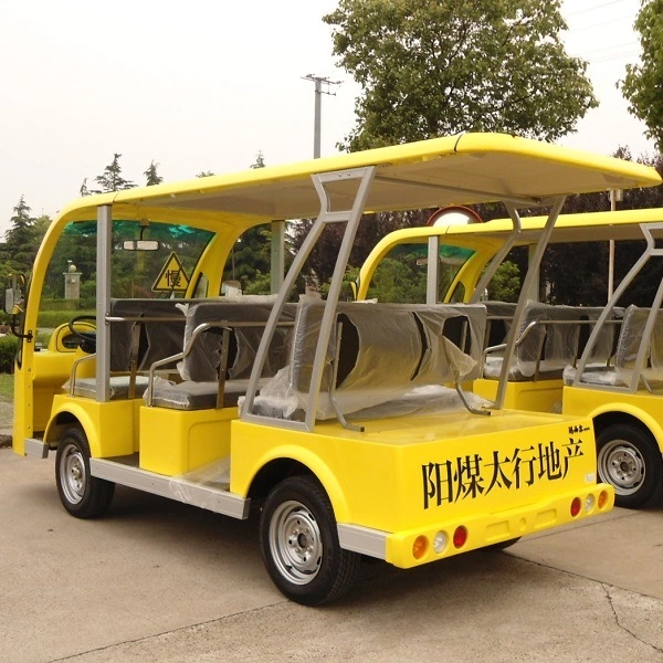 Beautiful Elegant Design 8 Seats Electric Sightseeing Bus Tourist Shuttle Car (DN-8F)