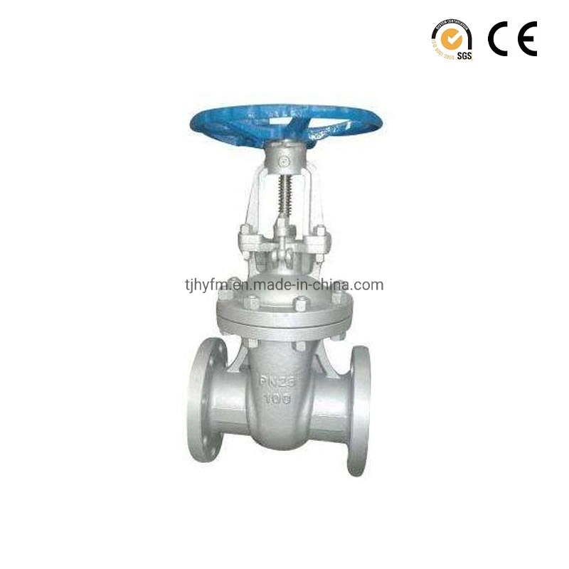 China Custom Pn10 Pn16 Pneumatic Cylinder Conduit Disc Going Through Type Ductile Iron ASTM A536 Handwheel Gate Valve