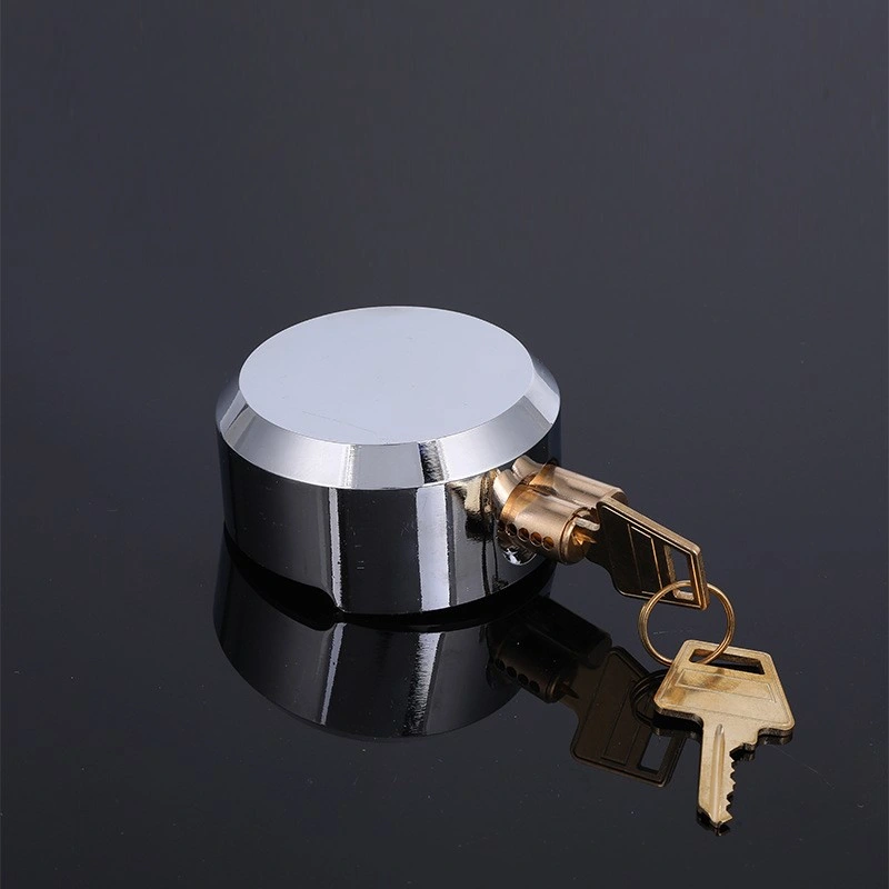 High Security Heavy Duty Steel Hidden Shackle Keyed Alike Padlocks Metal Hockey Puck Van Door Lock and Hasp with 2 PCS Keys