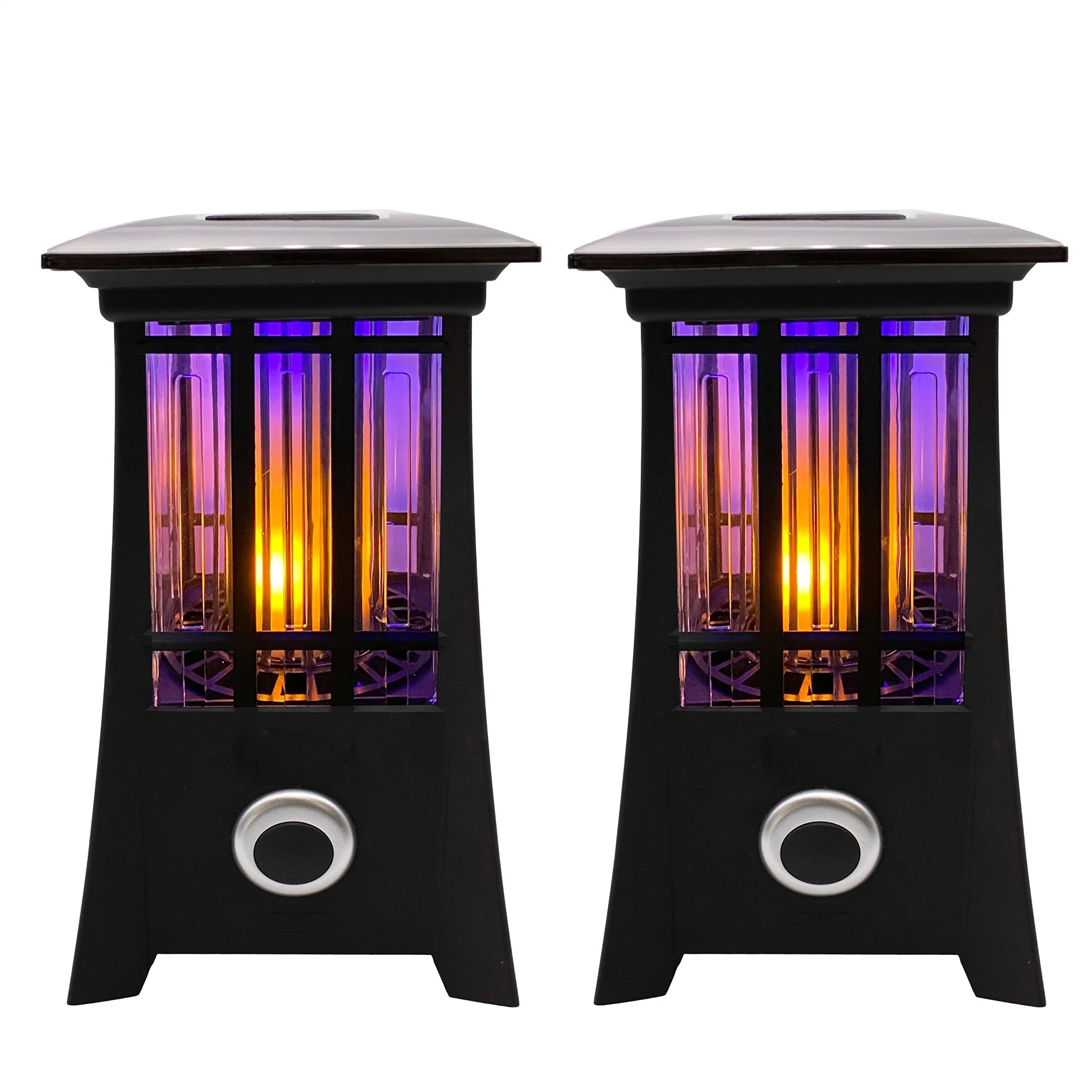 New Style Solar Flame Lantern Shaped Bug Zapper Fly Pest Mosquito Killer