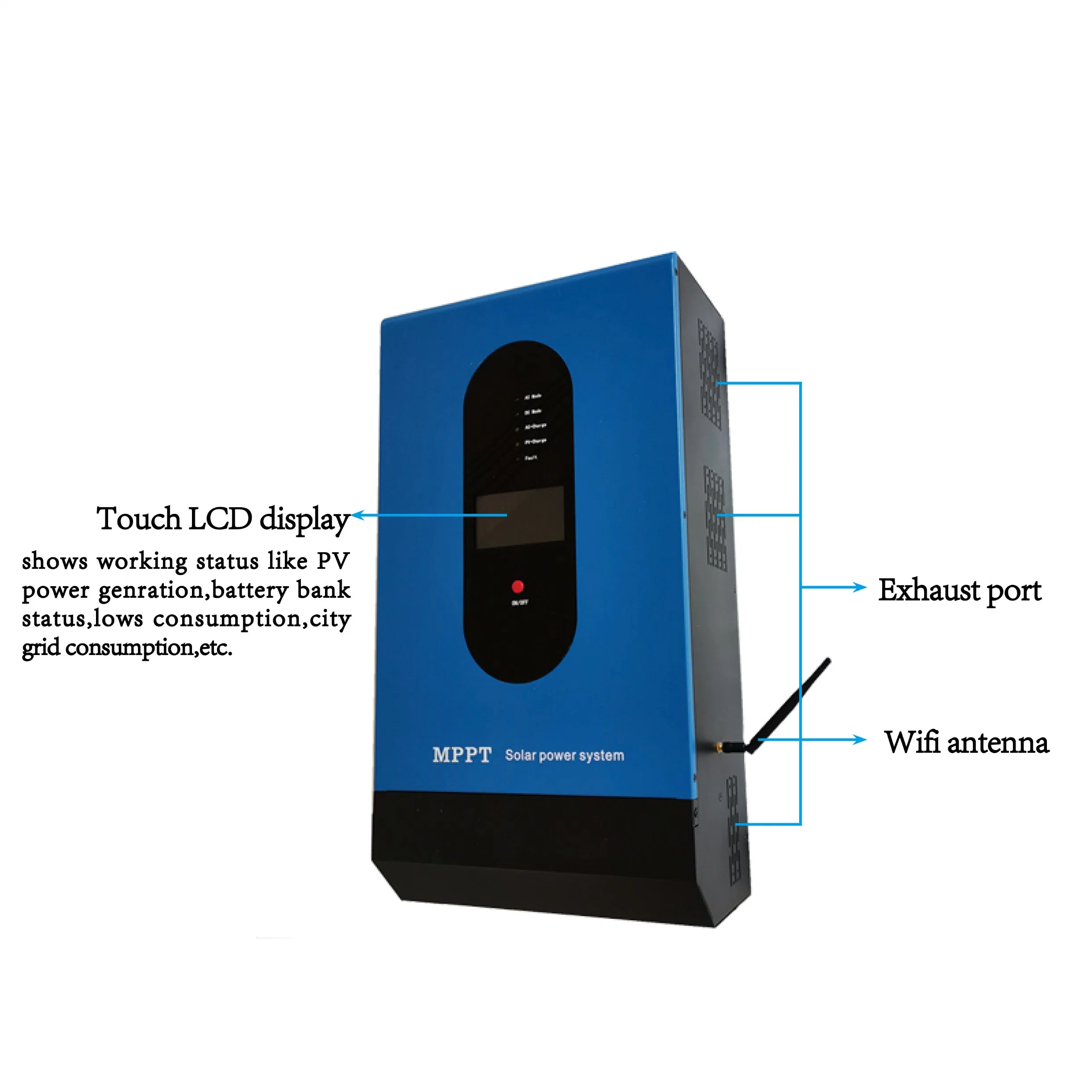 600W 1KW 3KW 4 kw Solar Portátil desliga Inversor Grid onda senoidal pura para Home