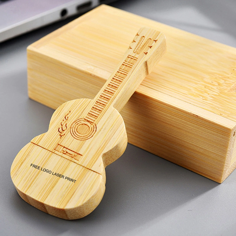 High Speed Wooden Guitar USB 3,0 Flash Drive 32GB Regalo Unidad USB