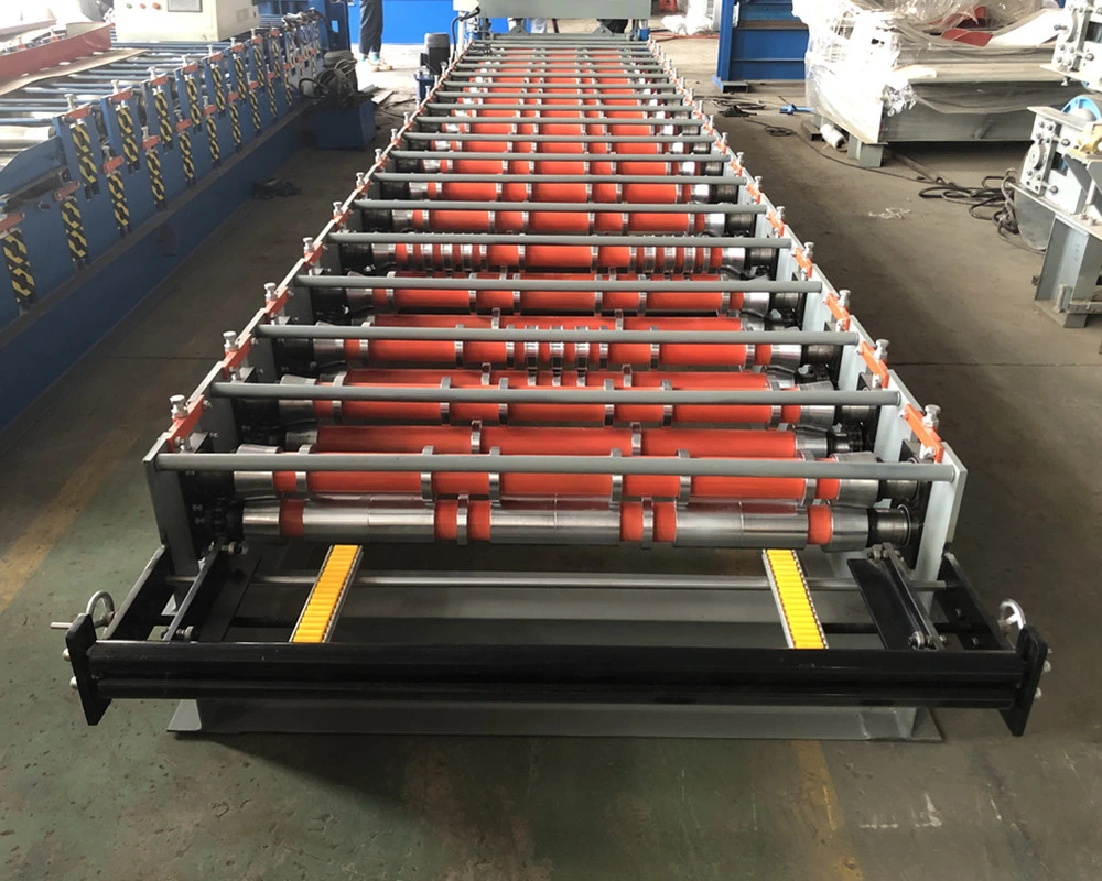 Color Steel Trapezoidal Roof Sheet Roll Forming Machine/ Ibr Rib Steel Cold Roll Forming Machinery