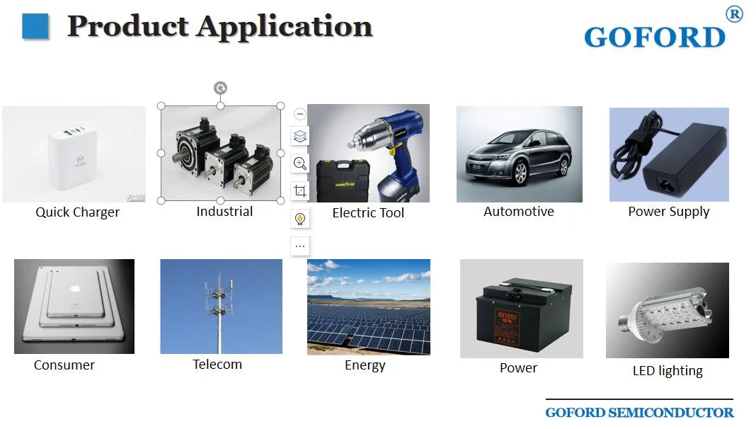 متوافق مع مجموعة شرائح ترانزستور الطاقة Gt090n06D52 Dfn5*6-8L أشباه الموصلات 60V 40A RoHS موسكفت مزدوج