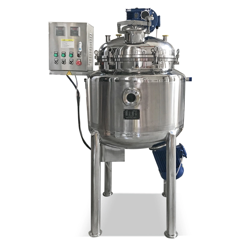 500L Liquid Fertilizer High Shear Emulsification Reactor Stainless Steel Closed Atmospheric Pressure Multifunctional Reactor