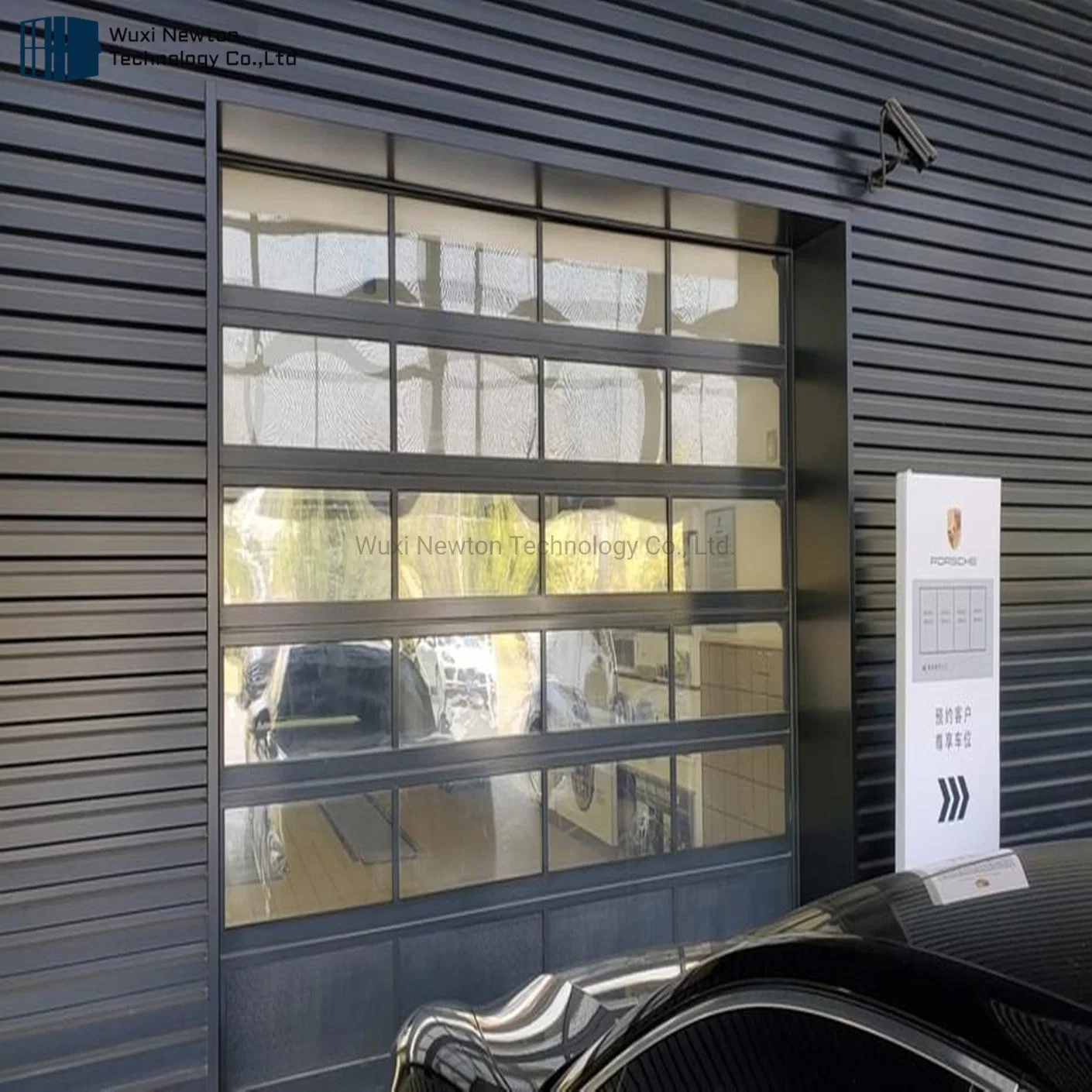 Aluminum Opener Glass Steel Sectional Automatic Garage Door Factory Price with Motor