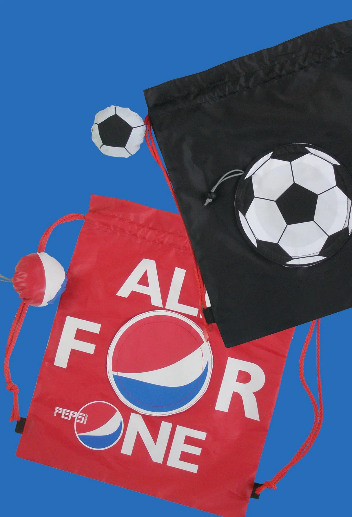 Foldable Draw String Bag, Football, Lightweight, Convenient and Handy, Leisure, Sports, Promotion, Accessories & Decoration