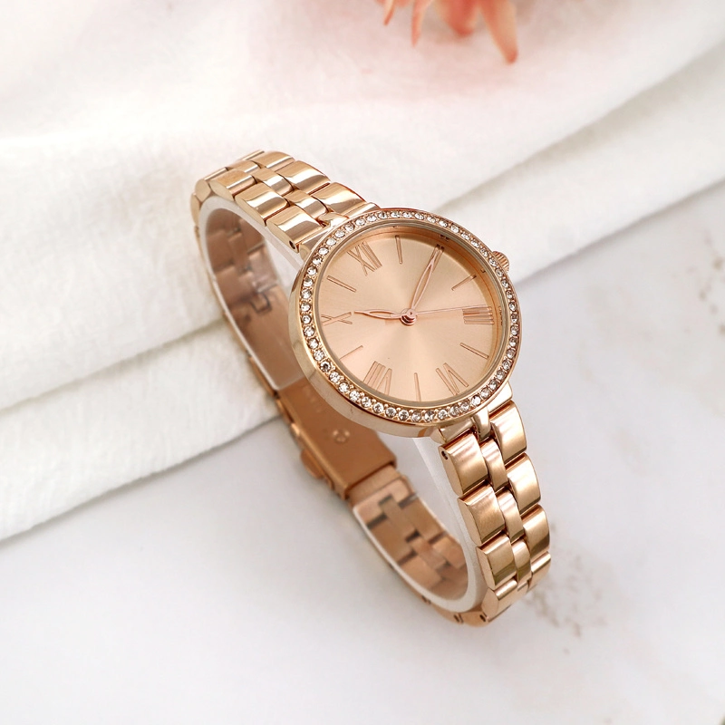 High quality/High cost performance  Quartz Watch Women Fashion Crystal Adjustable Watch Strap Metal Lady Watches