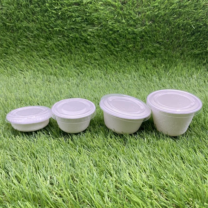 Disposable Bagasse Sauce Dishes for Ketchup Soy