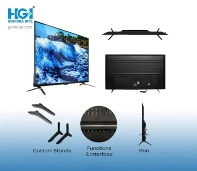 42" Digital Glass Stand Smart LCD Television with WiFi Hgt-42