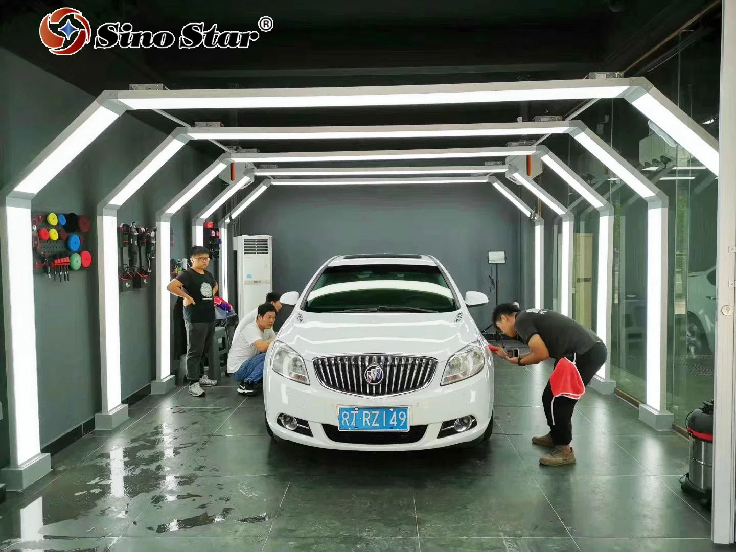 Sino Star Width 240mm de alta potencia con trabajo de LED de túnel Lámpara de luz para taller de coches y tienda de lavado