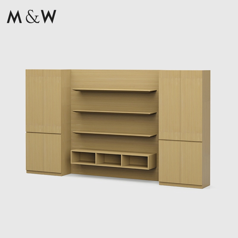 M&W Hot Selling Office Learning Bookshelf Wall Cabinet Models Wooden Bookshelf