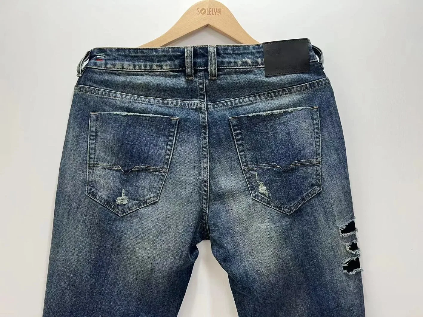 Neue Mode Design Denim Custom Style Destroy gerissen Jeans für Männer