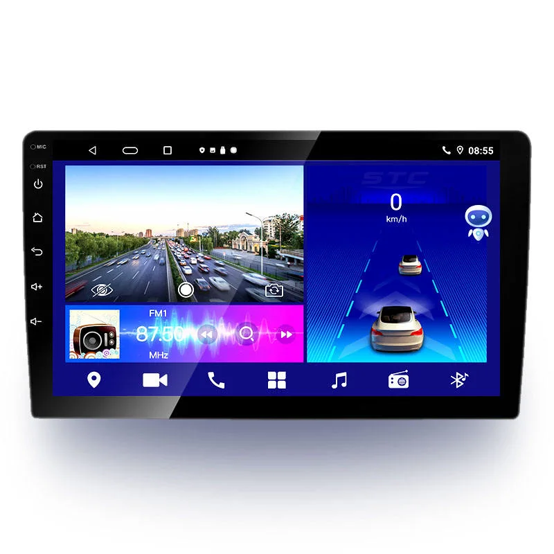 Android Car Radio 10 Zoll HD-Touchscreen-Digital-Display BT FM USB SD Auto Video Multimedia MP5 Player