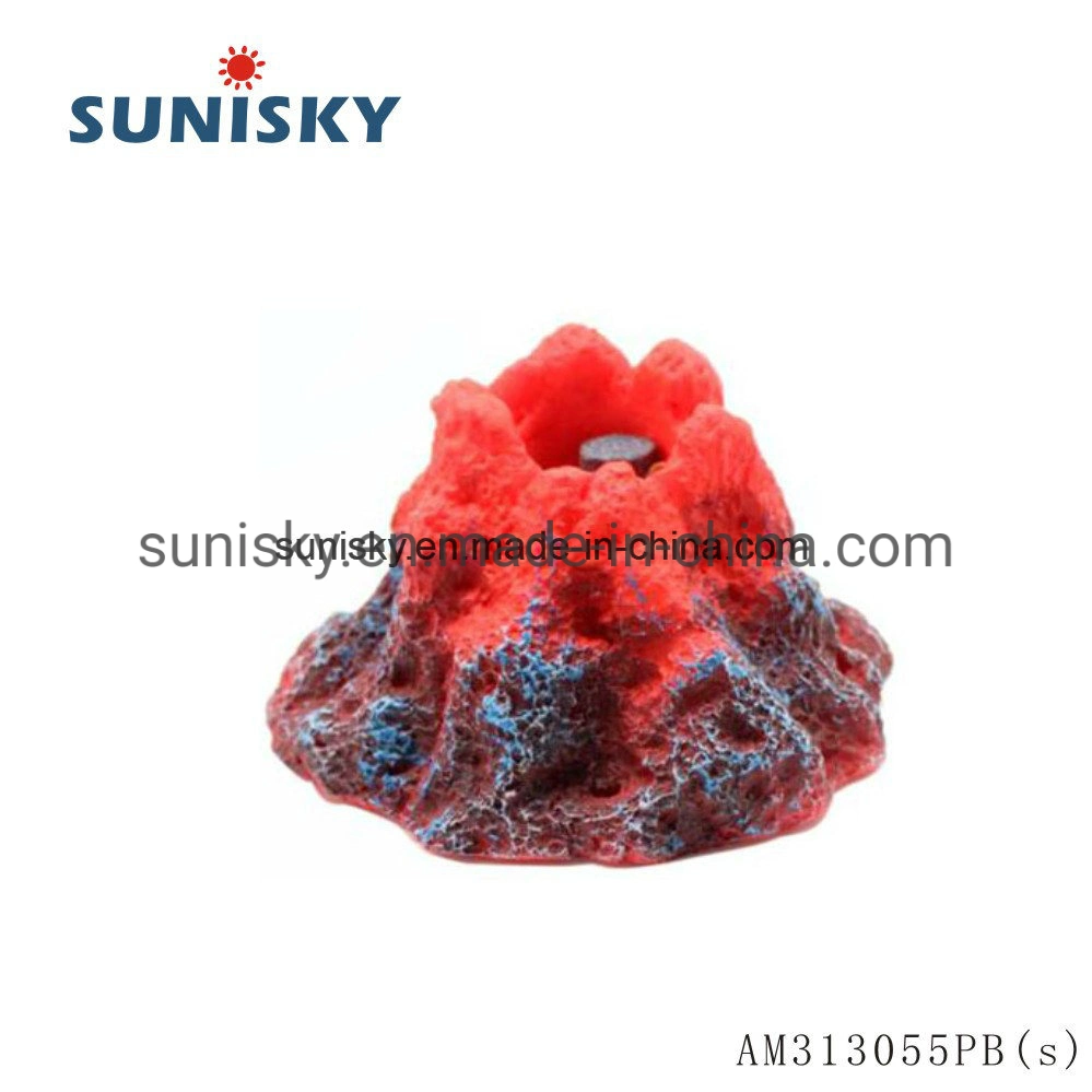 Aquarium Accessories Artificial Volcano with Bubbling Am313062pb S