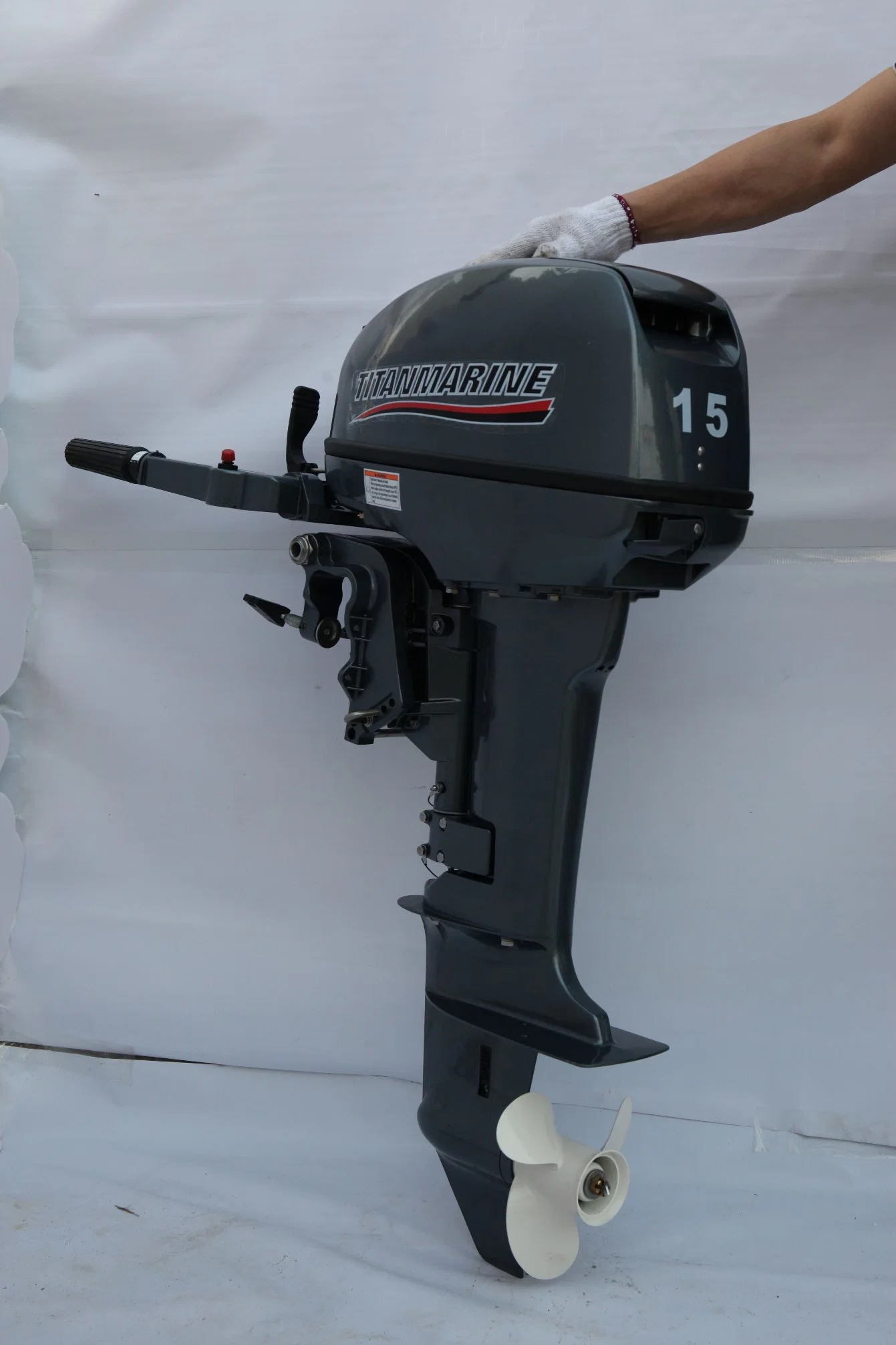 2-Cycle 15.0HP Water-Cooled Gasoline Outboard Motor Outboard Engine Machine Engine