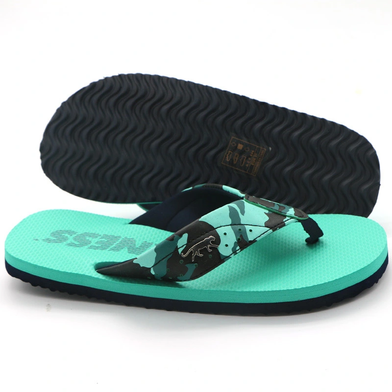 China Lieferant Customized Logo PU-Band Upper EVA Sole Fashion Günstige Indoor Flip Flops Luxus Slipper für Männer 2021