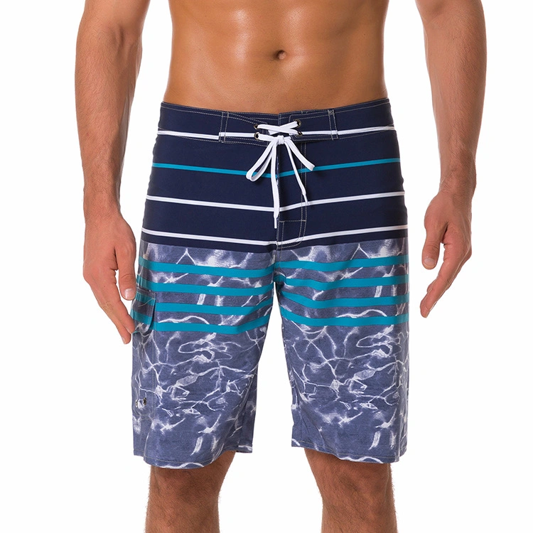 New Arrival Digital Printing Wholesale/Supplier Custom Logo Drawstring Mens Beach Short