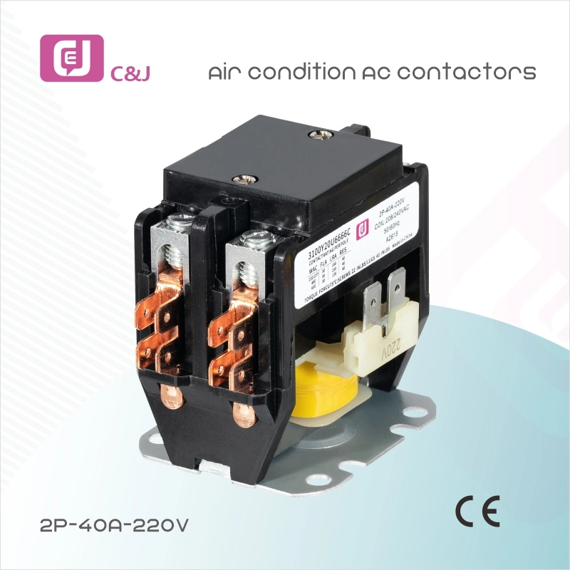 Nuevo contactor Power Cjc2-2p 40A 30A 25A para acondicionador de aire