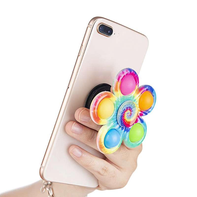 Amazônia Venda Quente Fidget Spinner Suporte telefônico ABS bolhas de Push Pop ou telefone celular