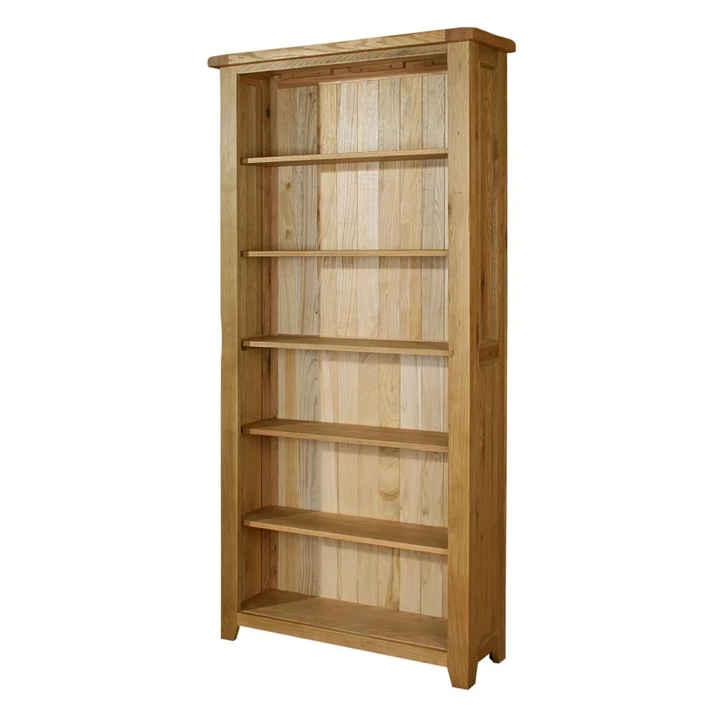 China Factory Wholesaler Cheap Price School Office Home Furniture Hallway Large Oak Wooden Bookshelf Display Book Shelf Bookcase