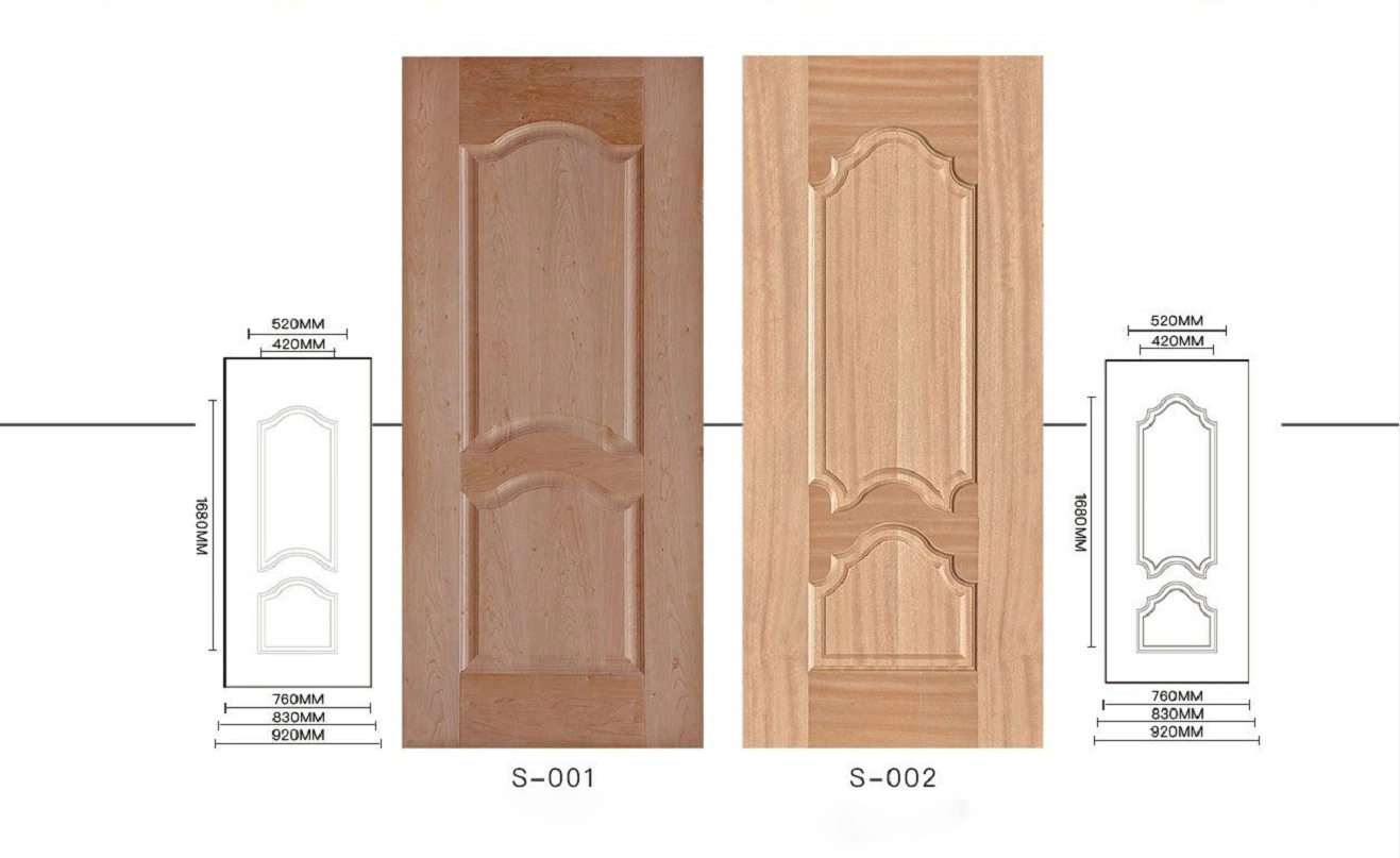 Nature Wooden Suppliers in China Solid Wood Veneer HDF Door Skin