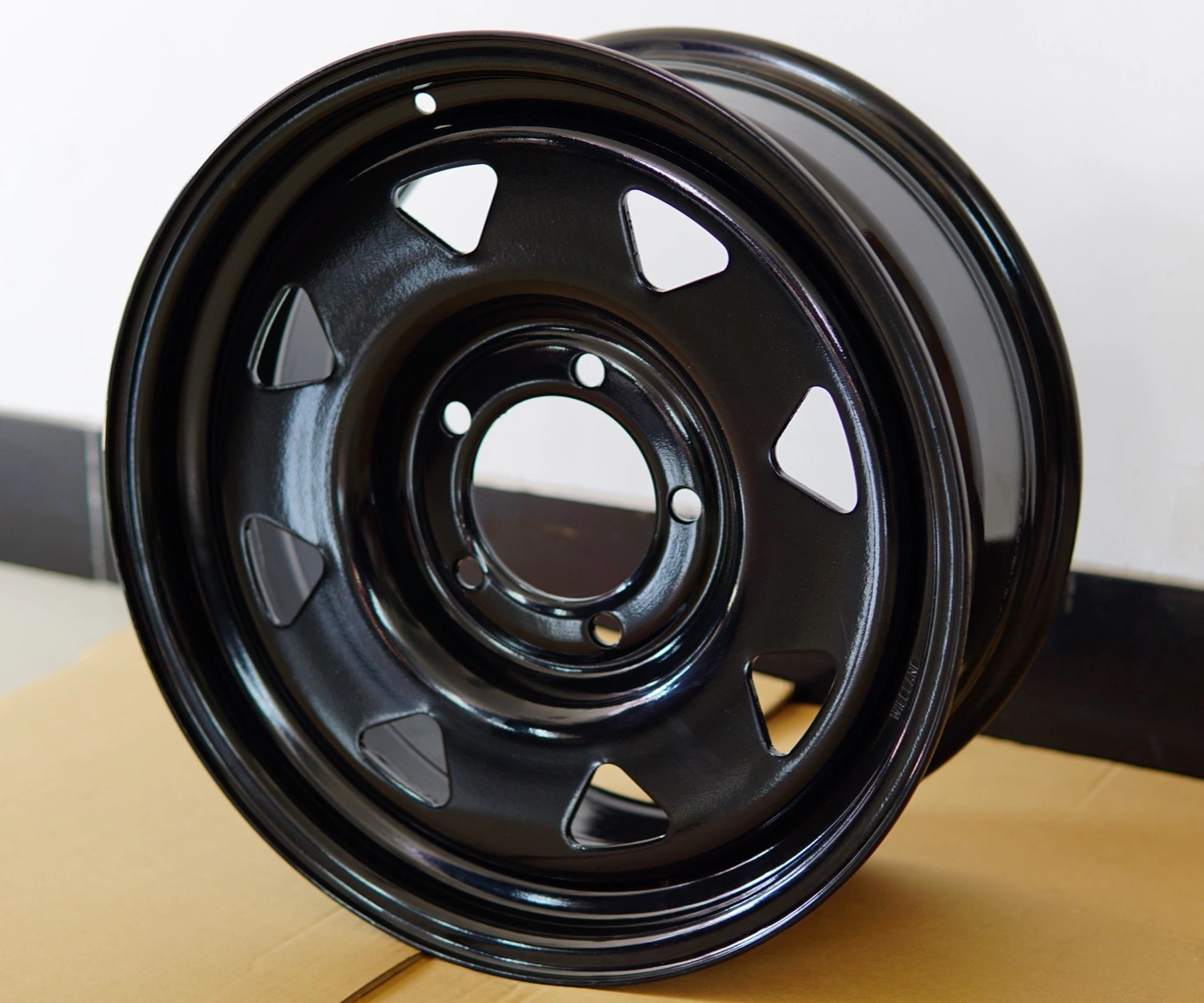14X7 5/114.3 Black Wheel Steel Wheel Rim for Trailer/ATV