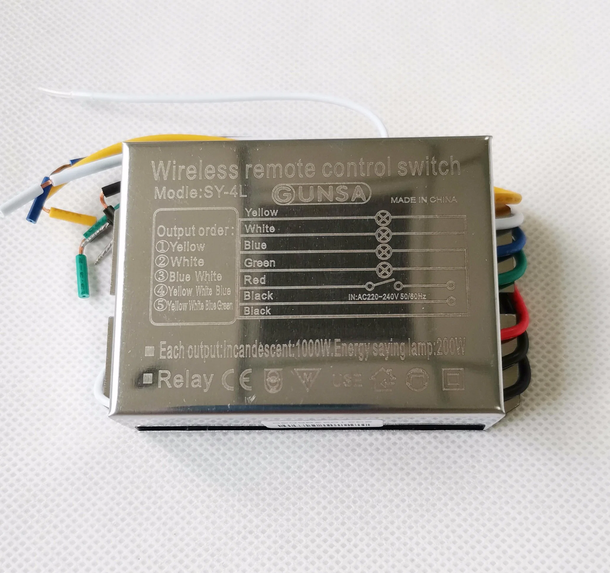 4-Wege manueller digitaler intelligenter Fernbedienungsschalter LED Wireless Fernbedienung