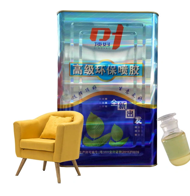 Fast Curing High Solid Content Yellow Spray Glue for Furniture Making