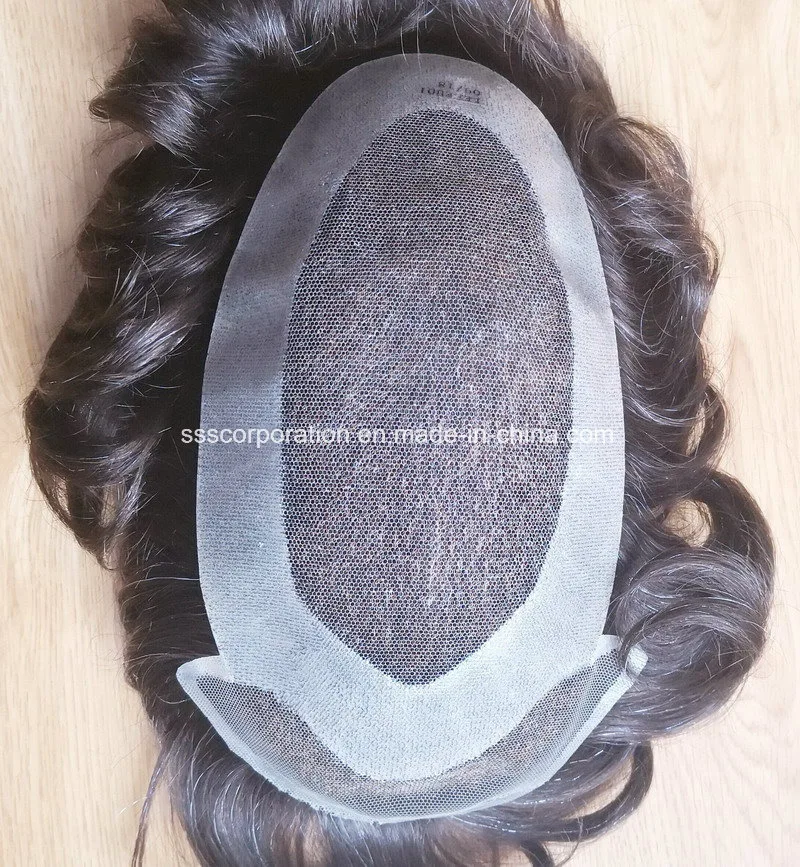Best Hand-Knotted Swiss/French Lace Hair System with Poly-Coating Base