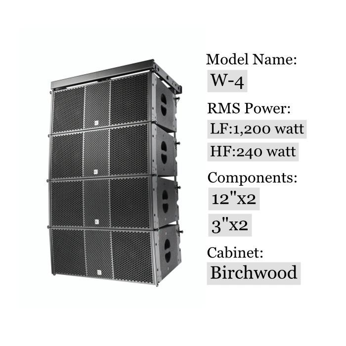 Professional Audio Outdoor Active Speaker Double 12 Inch Line Array Sistema