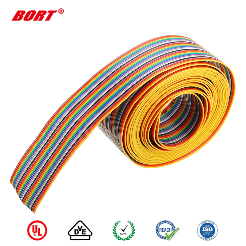 105 Degree VW 1 300V Flat Ribbon Electric Wire UL2468 18AWG Wire Electrical Cable