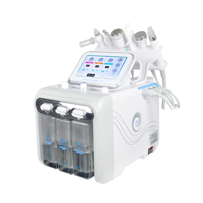 Beauty Salon Popular Face Beauty Device 6 in 1 Small Bubble H2O2 Facial Skin Care SPA