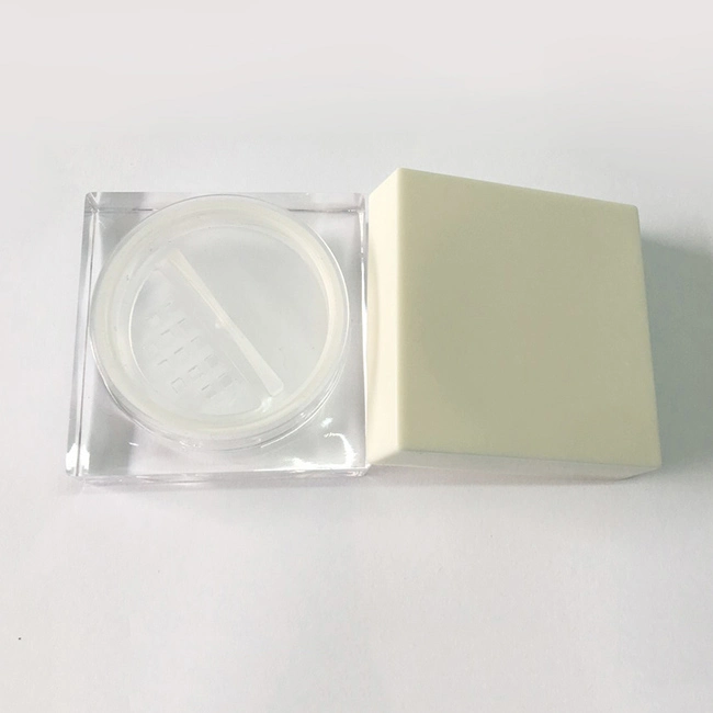 Cosmetic Packaging 15g Square Loose Powder Case with Sifter